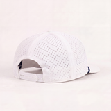 Roped Trucker: White with Navy
